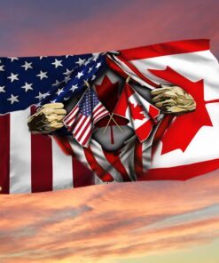 Freedom Convoy 2022 Canada and America Grommet Flag DDH2869GFv5