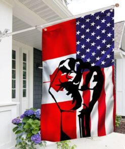 Freedom Convoy 2022 Canadian & American Grommet Flag DBD3266GFv3