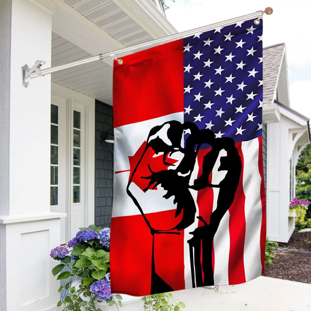 Freedom Convoy 2022 Canadian & American Grommet Flag DBD3266GFv3