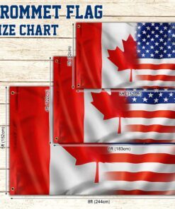 freedom convoy 2022 canadian &amp american grommet flag thank you truckers dbd3266gfv2 5793