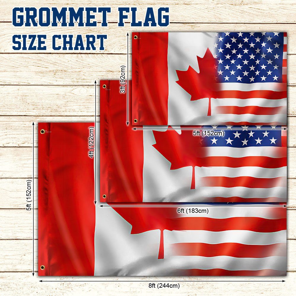 Freedom Convoy 2022 Canadian & American Grommet Flag Thank You Truckers DBD3266GFv2 - Image 4