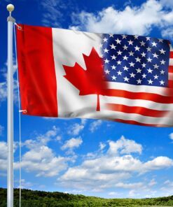 freedom convoy 2022 canadian &amp american grommet flag thank you truckers dbd3266gfv2 8653
