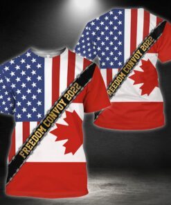freedom convoy 2022 canadian american 3d t shirt thb3748ts 1607