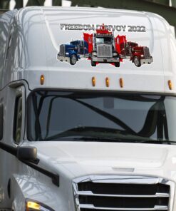 freedom convoy 2022 canadian trucker truck wrap bnt495vw 5465