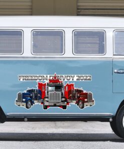 freedom convoy 2022 canadian trucker truck wrap bnt495vw 7784