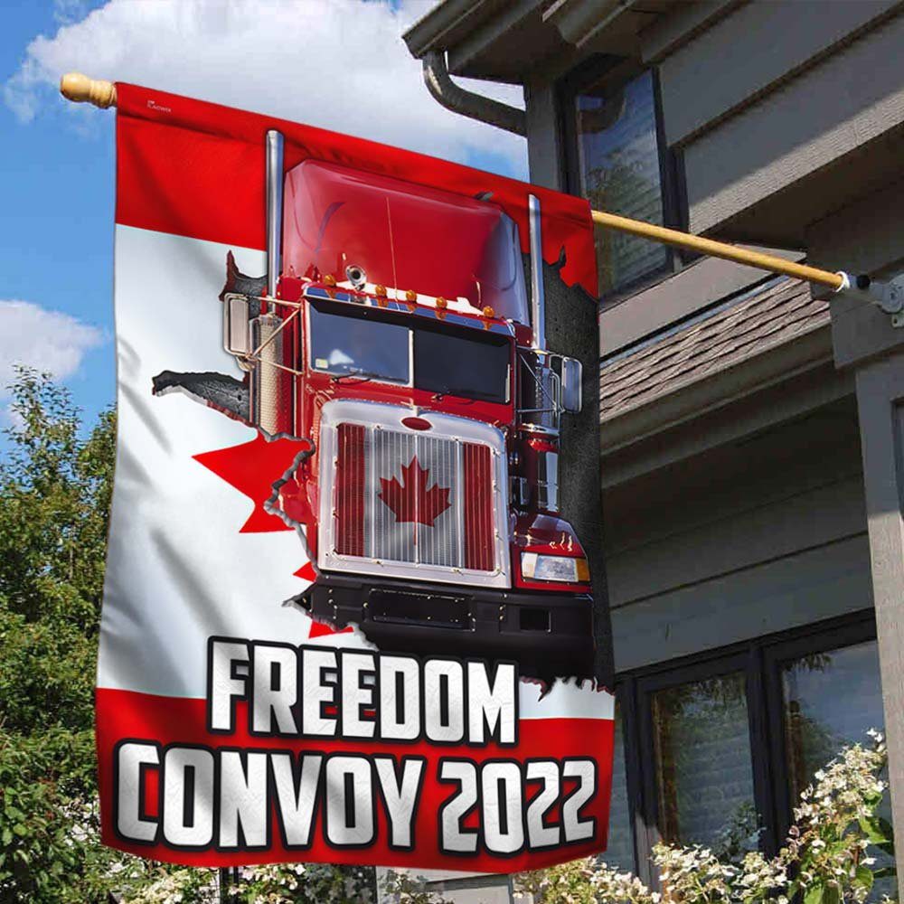 Freedom Convoy 2022 Flag, Support The Truckers, Mandate Freedom Flag, I Support Freedom Convoy DBD3292F - Image 2