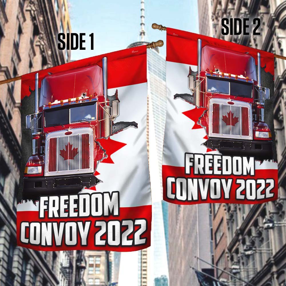 Freedom Convoy 2022 Flag, Support The Truckers, Mandate Freedom Flag, I Support Freedom Convoy DBD3292F - Image 3