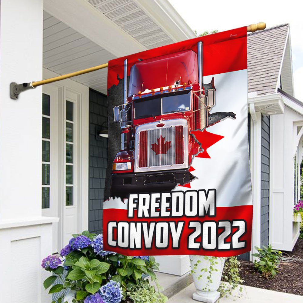 Freedom Convoy 2022 Flag, Support The Truckers, Mandate Freedom Flag, I Support Freedom Convoy DBD3292F