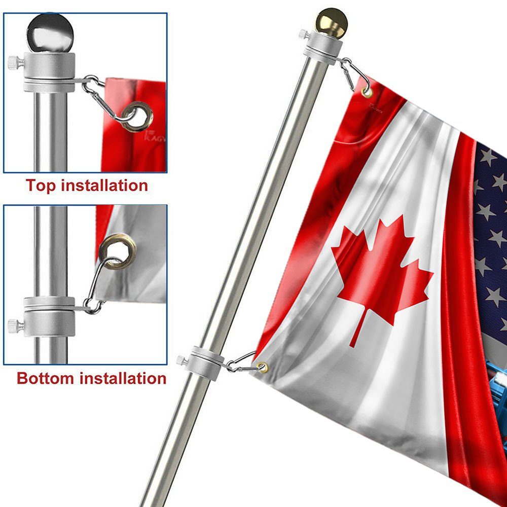 Freedom Convoy 2022 Grommet Flag, Truckers For Freedom, Canadian Trucker, Mandate Freedom, Support Trucker Canada USA QNH03GF - Image 7