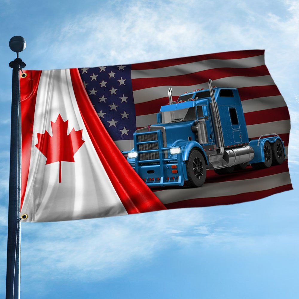 Freedom Convoy 2022 Grommet Flag, Truckers For Freedom, Canadian Trucker, Mandate Freedom, Support Trucker Canada USA QNH03GF