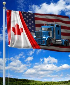 freedom convoy 2022 grommet flag, truckers for freedom, canadian trucker, mandate freedom, support trucker canada usa qnh03gf 4854