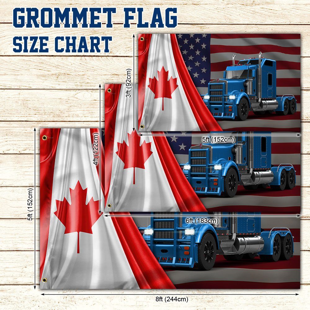 Freedom Convoy 2022 Grommet Flag, Truckers For Freedom, Canadian Trucker, Mandate Freedom, Support Trucker Canada USA QNH03GF - Image 6