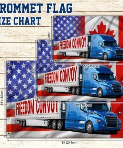 freedom convoy 2022 grommet flag, truckers for freedom, canadian trucker, mandate freedom qnh02gf 3978