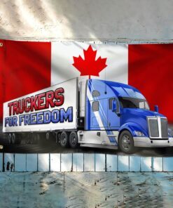 freedom convoy 2022 grommet flag, truckers for freedom, canadian trucker, mandate freedom qnn707gf 2462