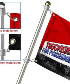 freedom convoy 2022 grommet flag, truckers for freedom, canadian trucker, mandate freedom qnn707gf 7434