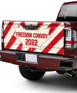 freedom convoy 2022 truck tailgate decal sticker wrap, convoy to ottawa, truckers for freedom, canadian trucker, mandate freedom, thank you truckers qnh04td 3172