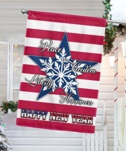 Freedom Liberty Happiness - Happy New Year American Flag BNN657F