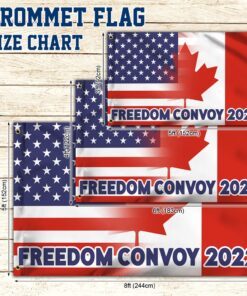 freedom not fear flag truckers for freedom freedom convoy 2022 mandate freedom canadian grommet flag trv1784gf 3993