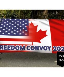 freedom not fear flag truckers for freedom freedom convoy 2022 mandate freedom canadian grommet flag trv1784gf 7603