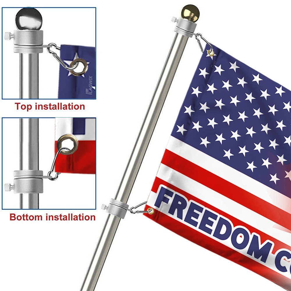 Freedom Not Fear Flag Truckers For Freedom Freedom Convoy 2022 Mandate Freedom Canadian Grommet Flag TRV1784GF - Image 6