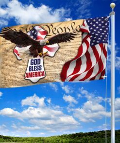 freedom patriotic us grommet flag god bless america ddh3098gf 6074