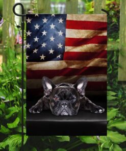 french bulldog american flag 6288