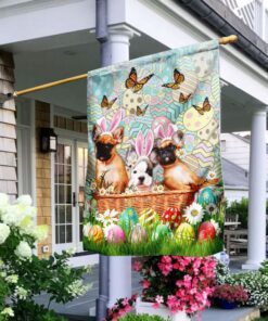French Bulldog Happy Easter Flag