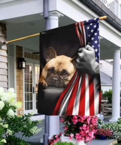 French Bulldog Lover American US Flag