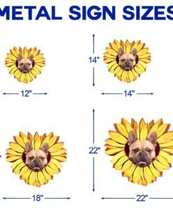 french bulldog metal sign dogs are like sunflowers, we always follow the sun bnn51ms 2947