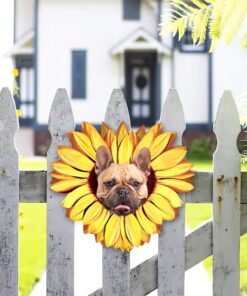 french bulldog metal sign dogs are like sunflowers, we always follow the sun bnn51ms 4673