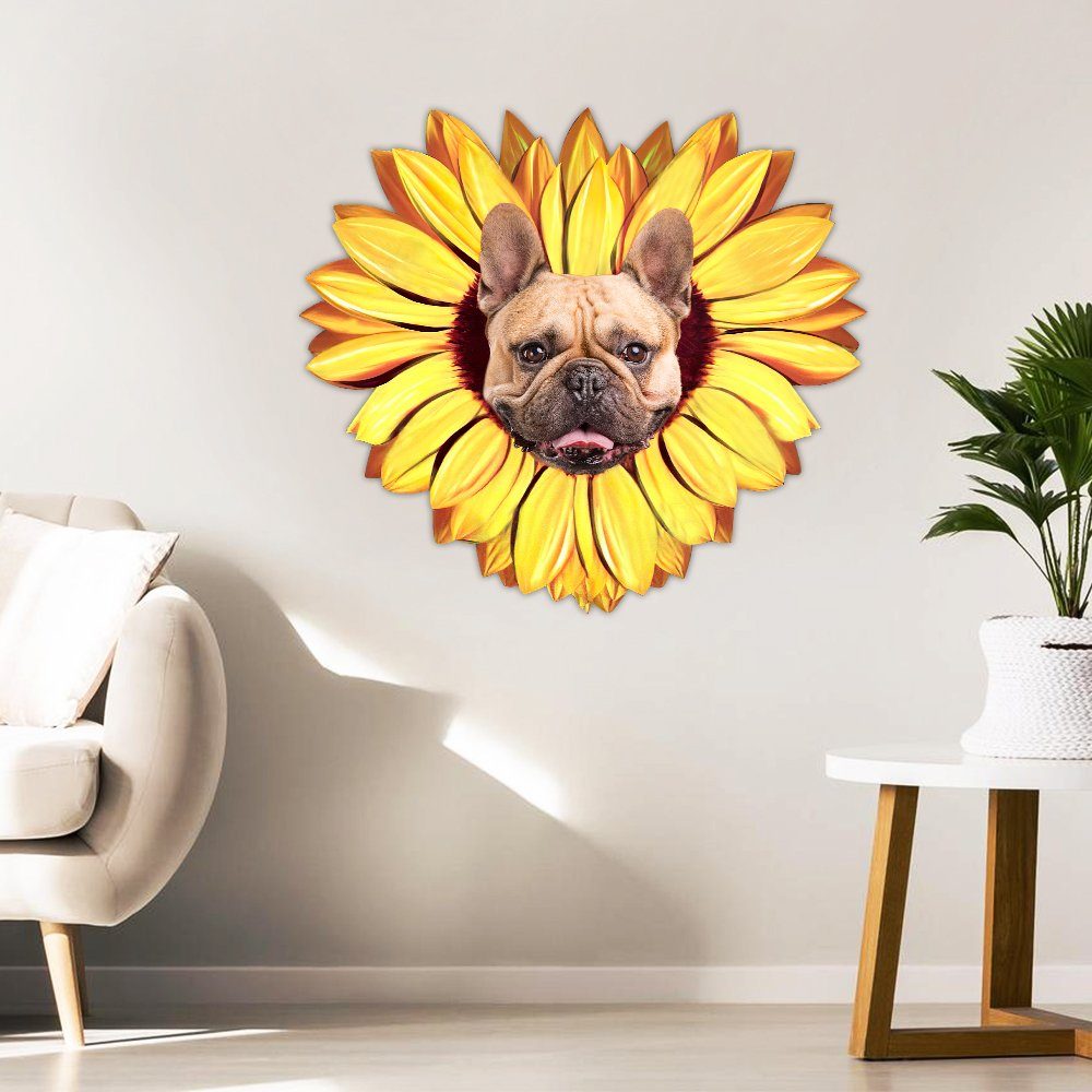 French Bulldog Metal Sign Dogs Are Like Sunflowers, We Always Follow The Sun BNN51MS - Image 3