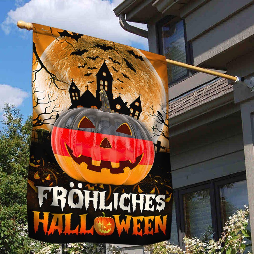 Fröhliches  Halloween German Flag Pumpkin Home Decor QNN593Fv2 - Image 2