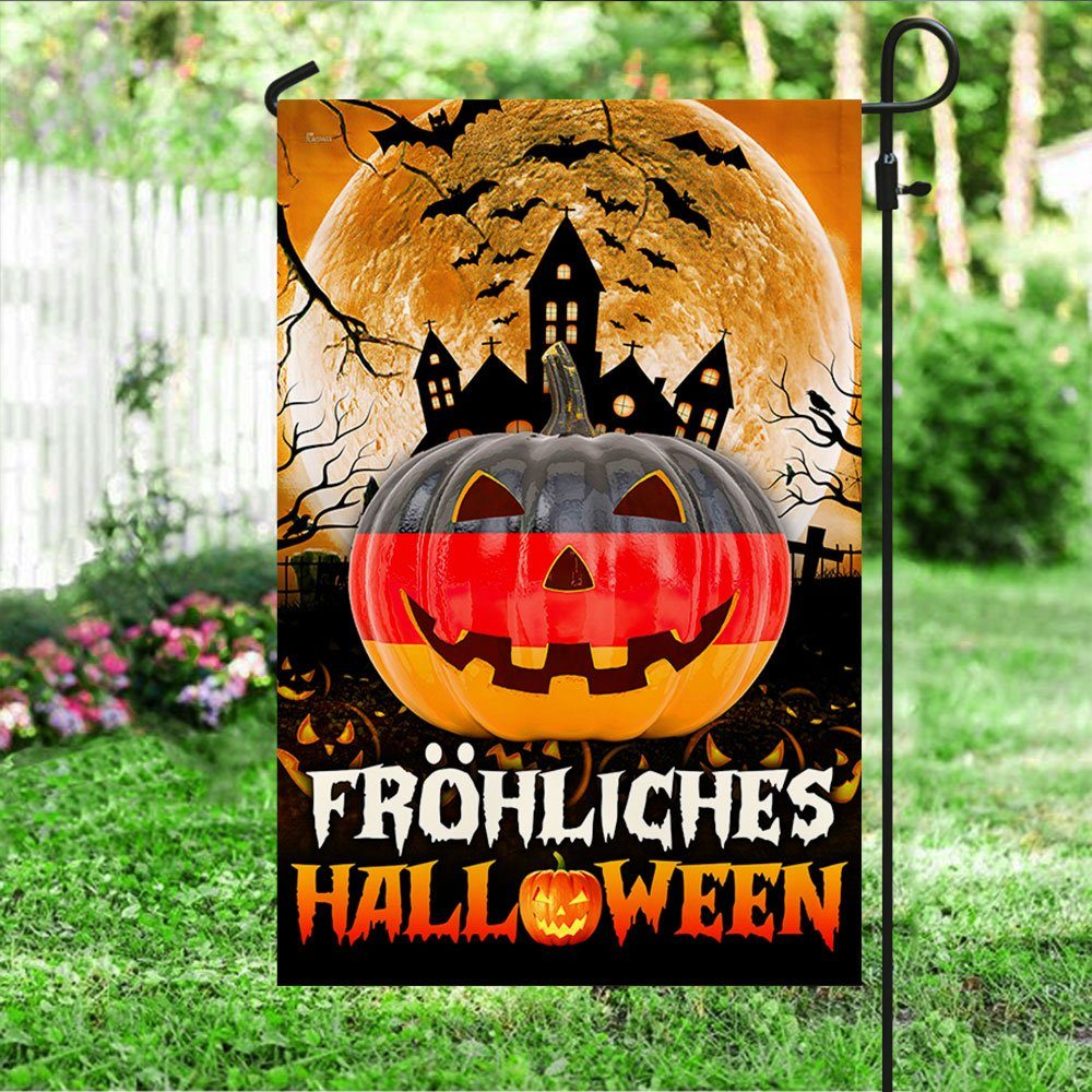 Fröhliches  Halloween German Flag Pumpkin Home Decor QNN593Fv2 - Image 4