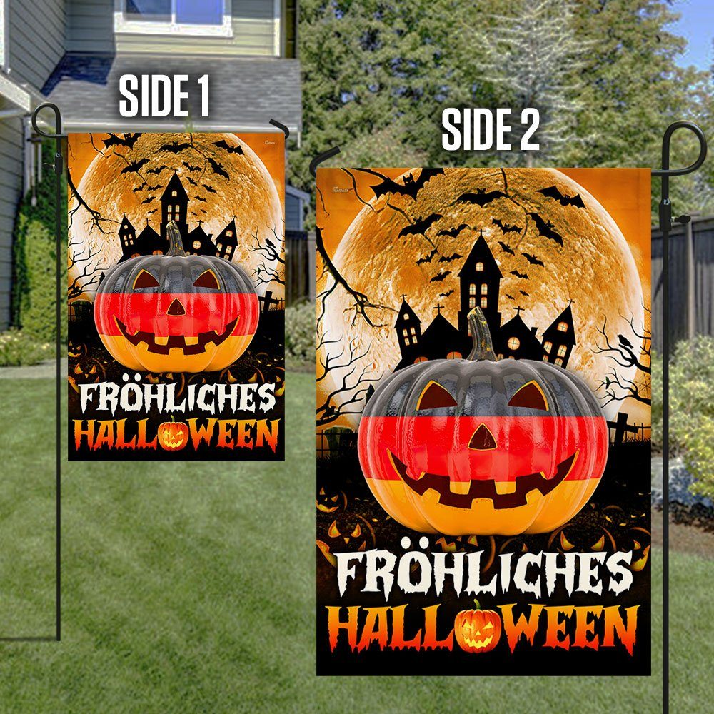 Fröhliches  Halloween German Flag Pumpkin Home Decor QNN593Fv2 - Image 6