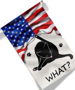 funny cat what american flag tqn1402f 6211