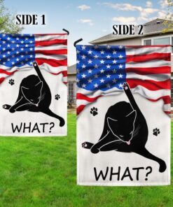 funny cat what american flag tqn1402f 8805