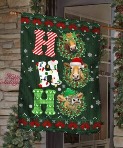 funny cow cattle farm life christmas flag thb3575fv1 4195