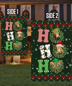 funny cow cattle farm life christmas flag thb3575fv1 8841