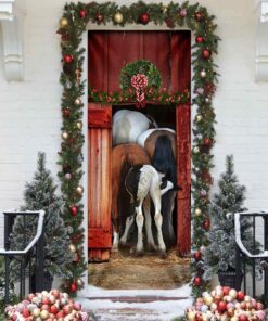 funny family horse 2 door cover 3896