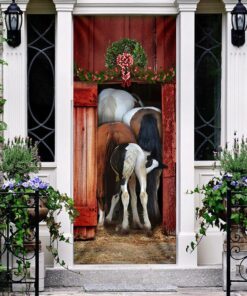funny family horse 2 door cover 4678