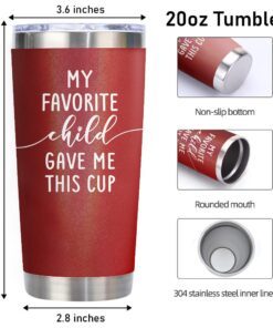 funny favorite child gave me this mom gifts 20oz tumbler red glitter 1930