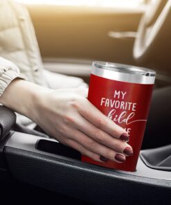 funny favorite child gave me this mom gifts 20oz tumbler red glitter 4475