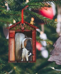 Funny Horse Family Christmas Ornament BNN592Ov1