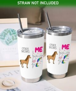 funny unicorn mom 20oz tumbler 3246