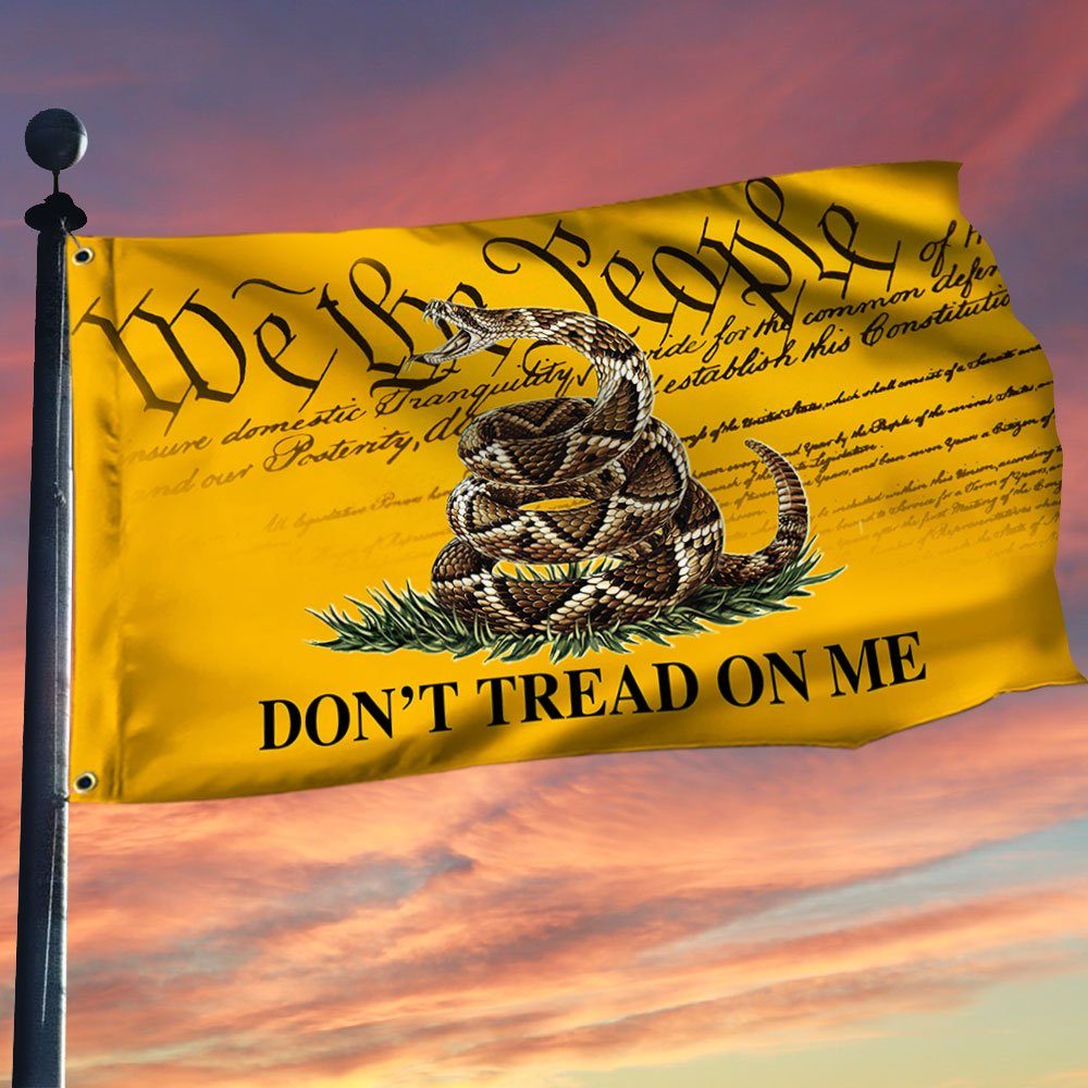 Gadsden Don't Tread On Me We The People Grommet Flag MLN382GF