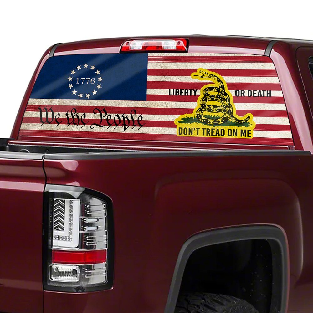 Gadsden Don't Tread On Me We The People Rear Window Decal MLN326CD - Image 2