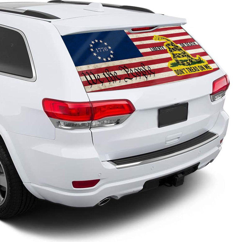 Gadsden Don't Tread On Me We The People Rear Window Decal MLN326CD - Image 4