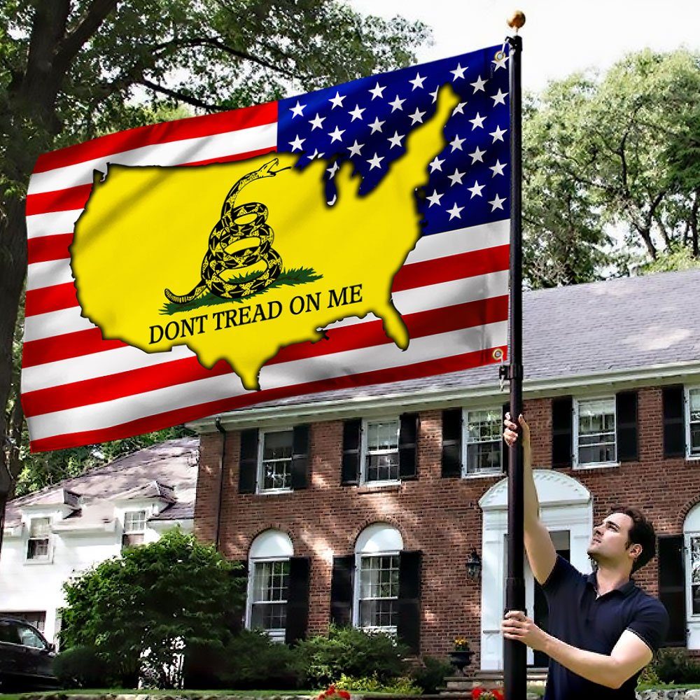 Gadsden Flag Don't Tread On Me American Grommet Flag QNN828GF - Image 4