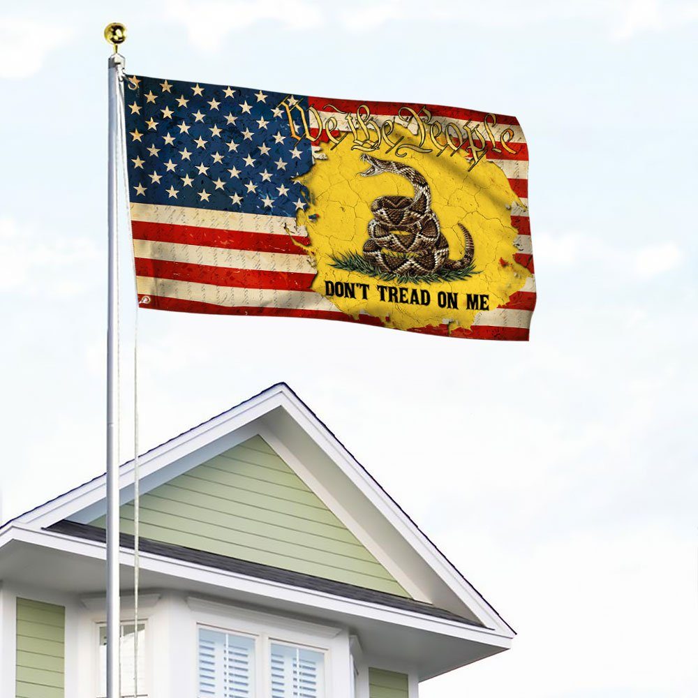 Gadsden Flag Don’t Tread On Me American Grommet Flag QTR233GF - Image 4