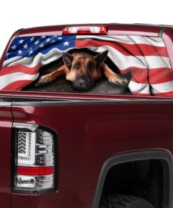 german shepherd. american patriot rear window decal thh2903cdv1 4130